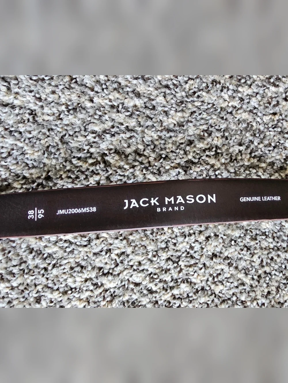 Jack Mason Brand Brown Leather Belt